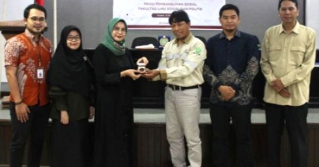 Kuliah Tamu, Prodi Pembangunan Sosial Fisip Unmul hadirkan Supervisor CSR PT. Kutai Energi